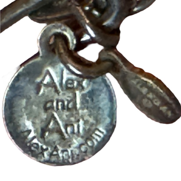 Alex and Ani Endless Knot Bangle Wrap Bracelet in Rafaelian Silver Over Copper - Picture 8 of 9